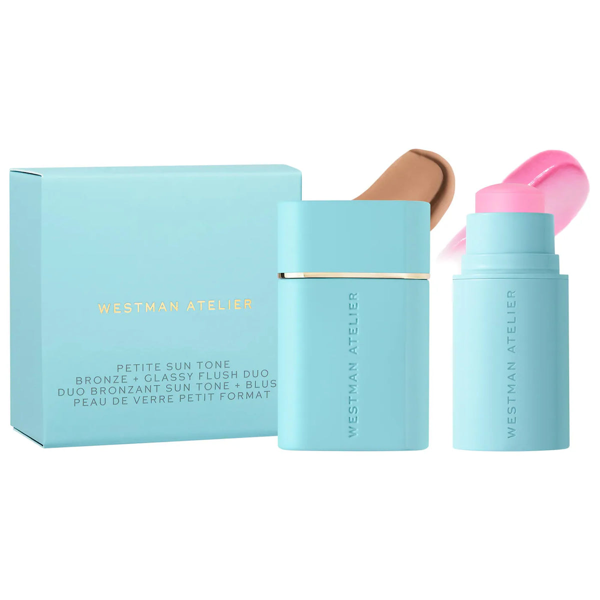 *PREORDEN: Mini Sun Tone Bronze + pH Glassy Blush Duo Gift Set - Westman Atelier / Duo de rubor y bronzer