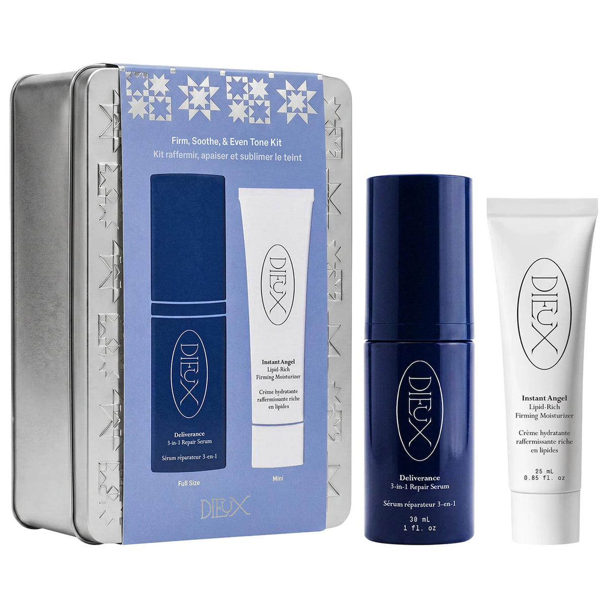 *PREORDEN: Star-Powered Skin – Firm, Soothe, Even Tone Gift Set Dieux / Set de regalo  *Ed. Limitada