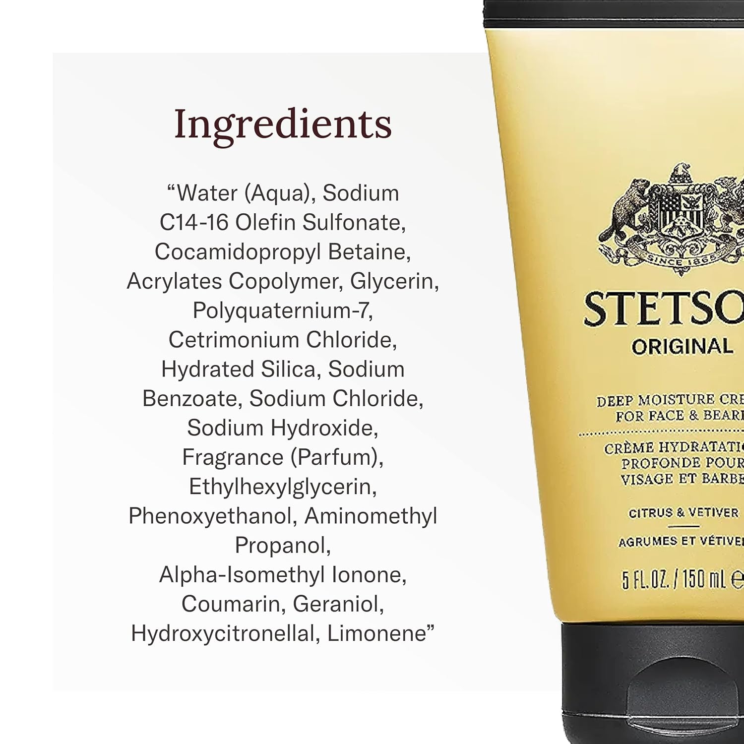 Deep Clean Face & Beard Wash 150mL - Stetson Original / Limpiador facial y de barba