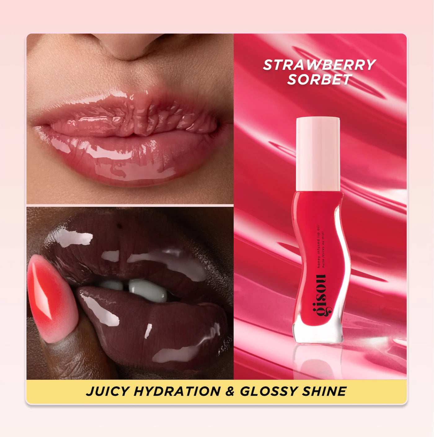 Honey Infused Hydrating Lip Oil - Gisou / Tratamiento nutritivo de labios