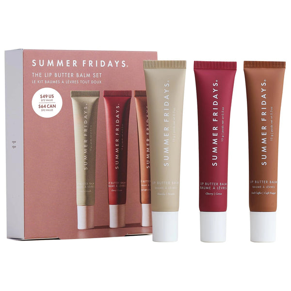 The Lip Butter Balm Set - Summer Fridays / Set 3 pzas bálsamos de labios