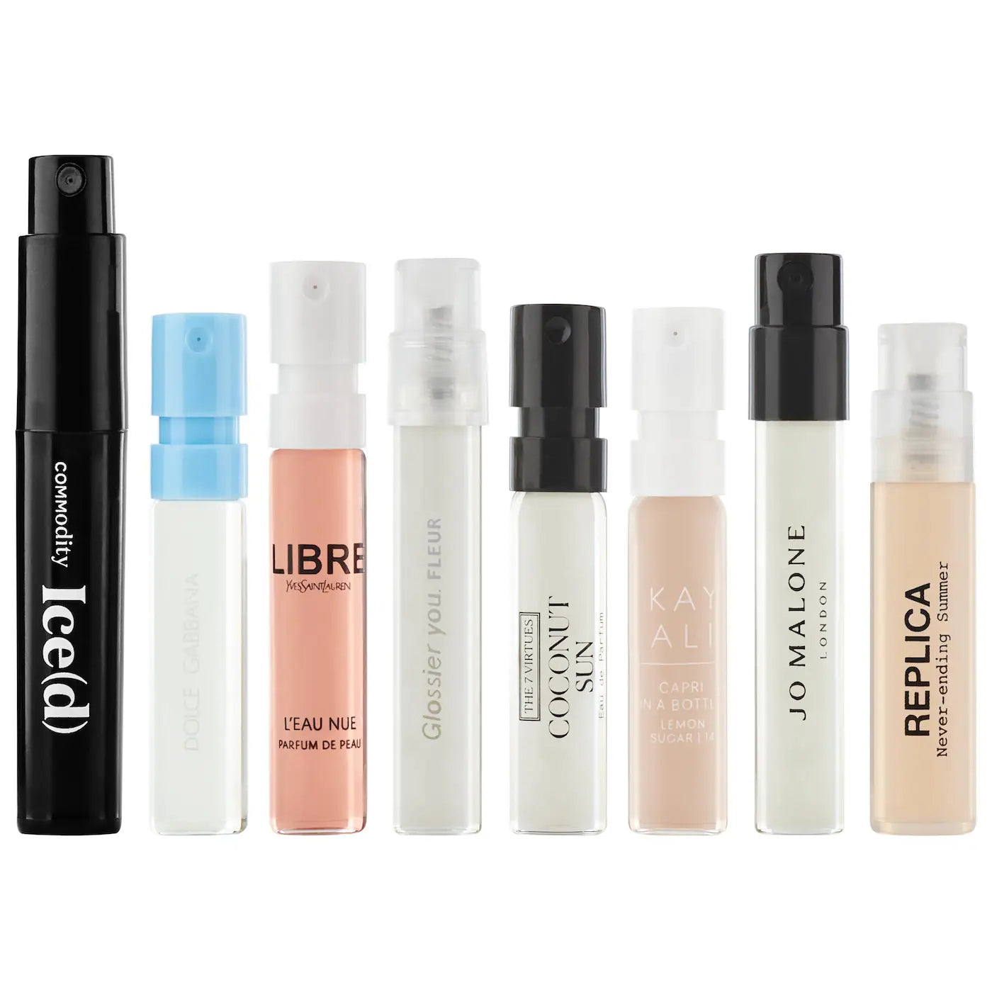 *PREORDEN: Summer Scents Travel Spray Perfume Sampler Set w/ Redeemable Voucher - Sephora Favorites / Set de muestras de perfumes
