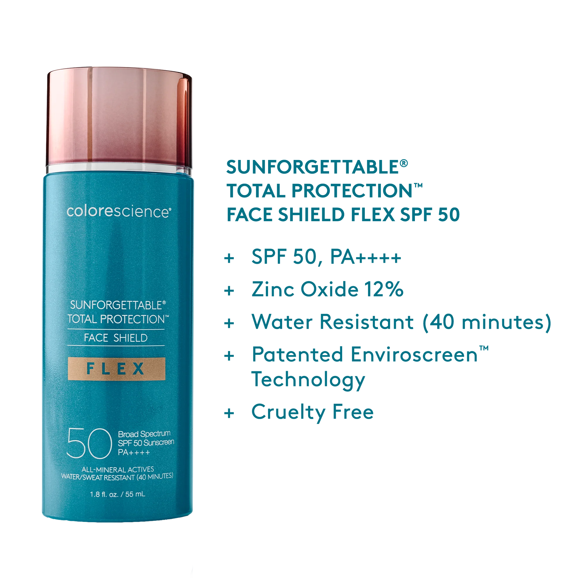 *PREORDEN: Sunforgettable® Total Protection® Face Shield Flex SPF 50 - Colorescience / protector solar mineral ligero con cobertura de color