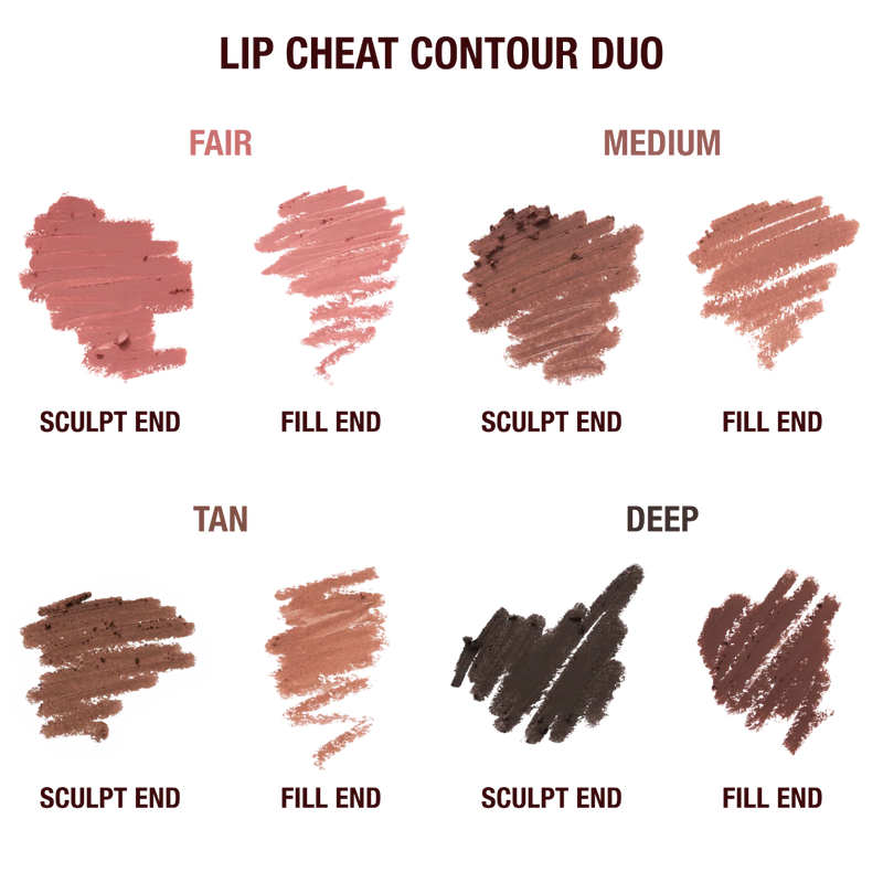 *PREORDEN: Super Nudes Lip Cheat Contour Duo Lip Liner - Charlotte Tilbury / Delineador de labios doble punta