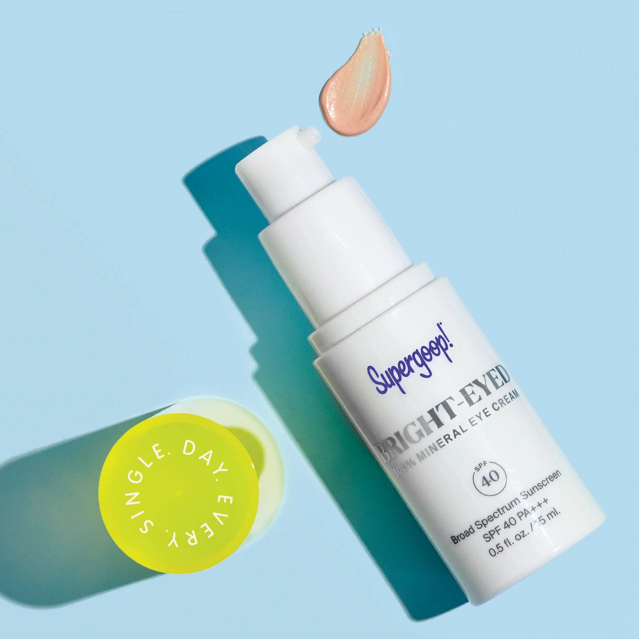 *PREORDEN: 100% Mineral Bright-Eyed Eye Cream SPF 40 - Supergoop! / Crema de dia para contorno de ojos