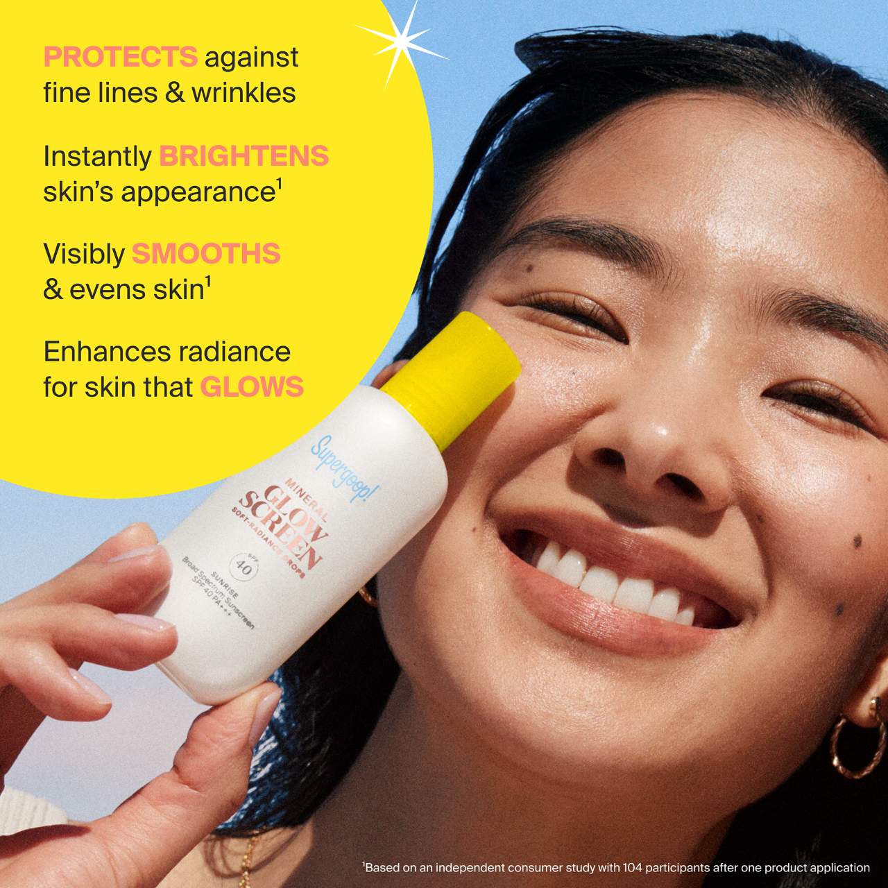 *PREORDEN: Glowscreen Soft-Radiance Drops Mineral SPF 40 - Supergoop! / Protector solar líquido luminoso