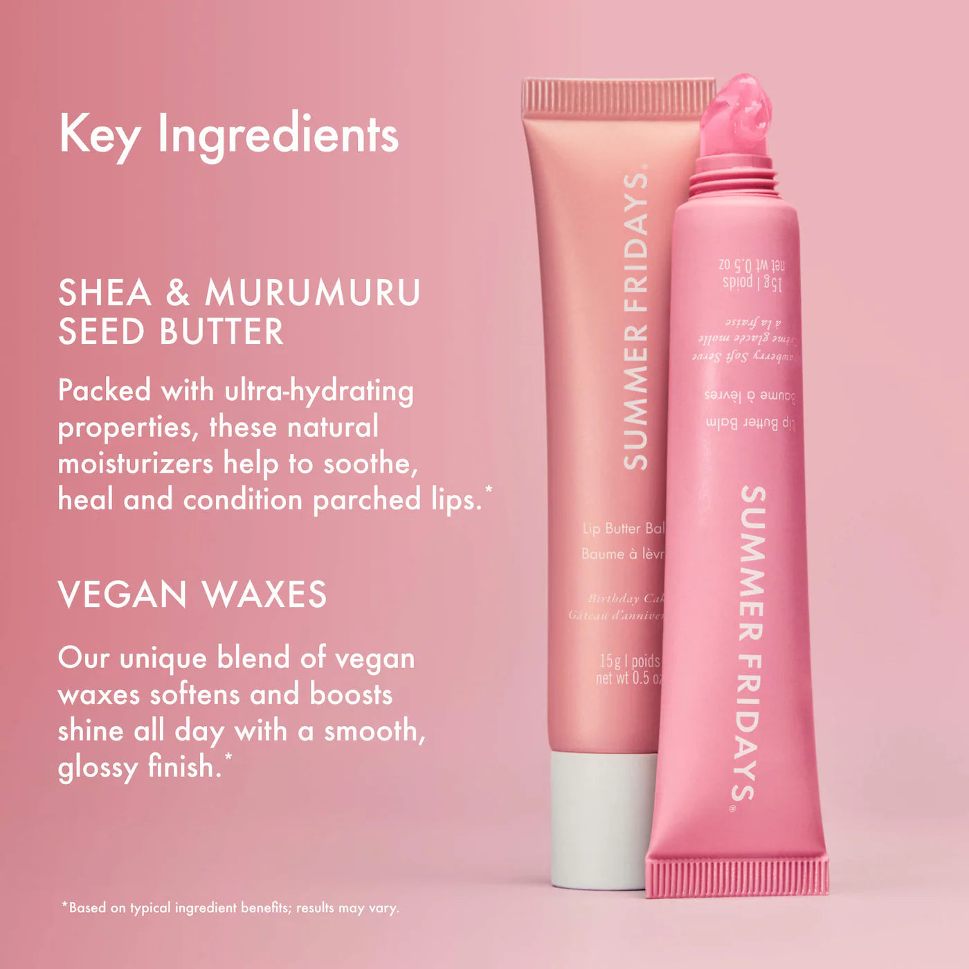 *PREORDEN: Sweet Pink Duo with Birthday Cake + Strawberry Soft Serve Lip Butter Balm / Set bálsamo de labios