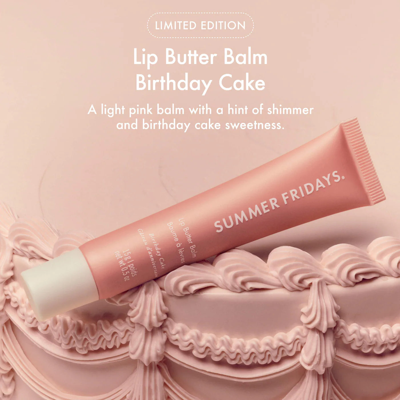 *PREORDEN: Sweet Pink Duo with Birthday Cake + Strawberry Soft Serve Lip Butter Balm / Set bálsamo de labios