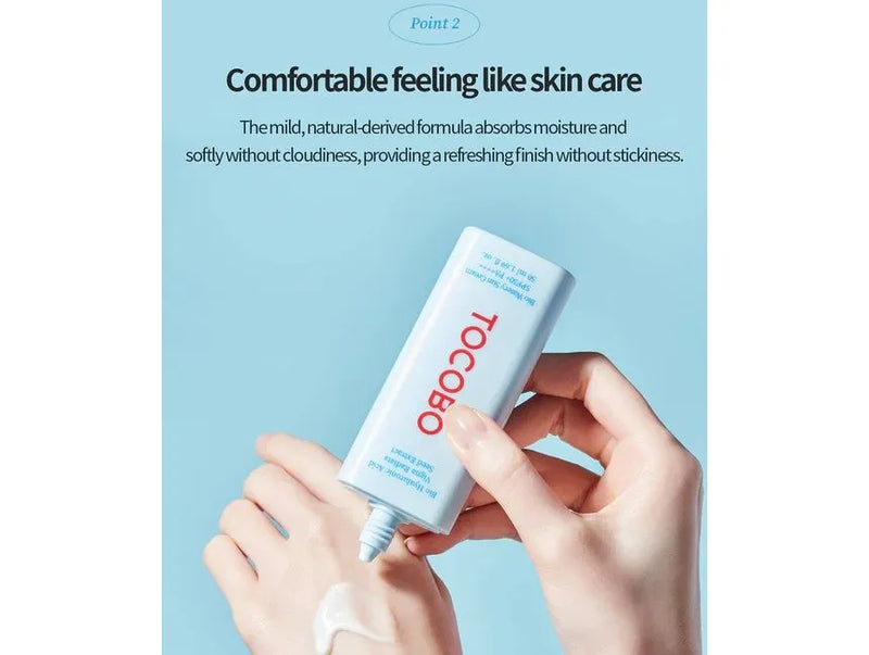 *PREORDEN: Bio Watery Sun Cream SPF50 -  TOCOBO / Protector solar hidratante formula ligera
