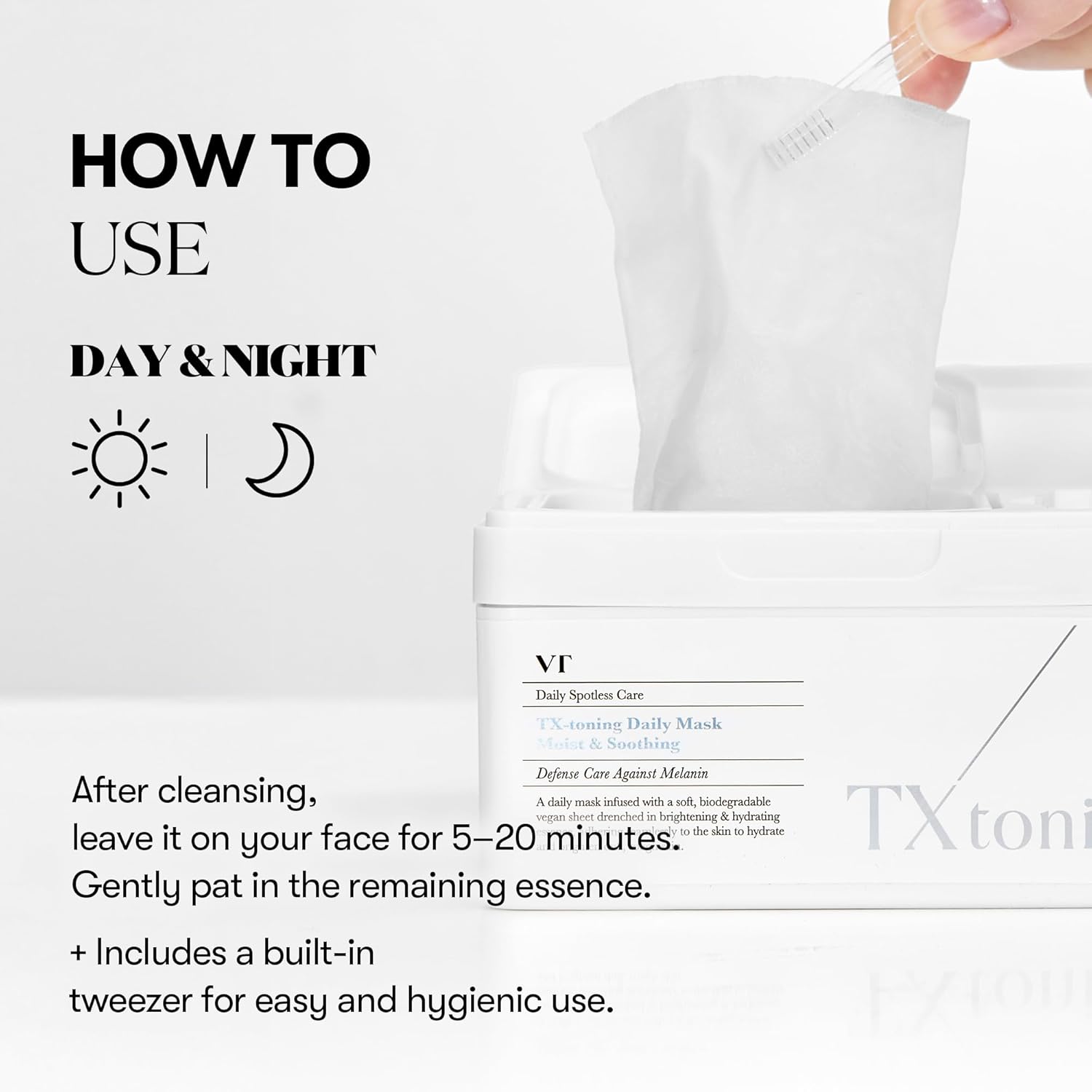 *PREORDEN: TX Toning Daily Mask (30 pz) /  VT COSMETICS – Mascarilla facial coreana para manchas y glow