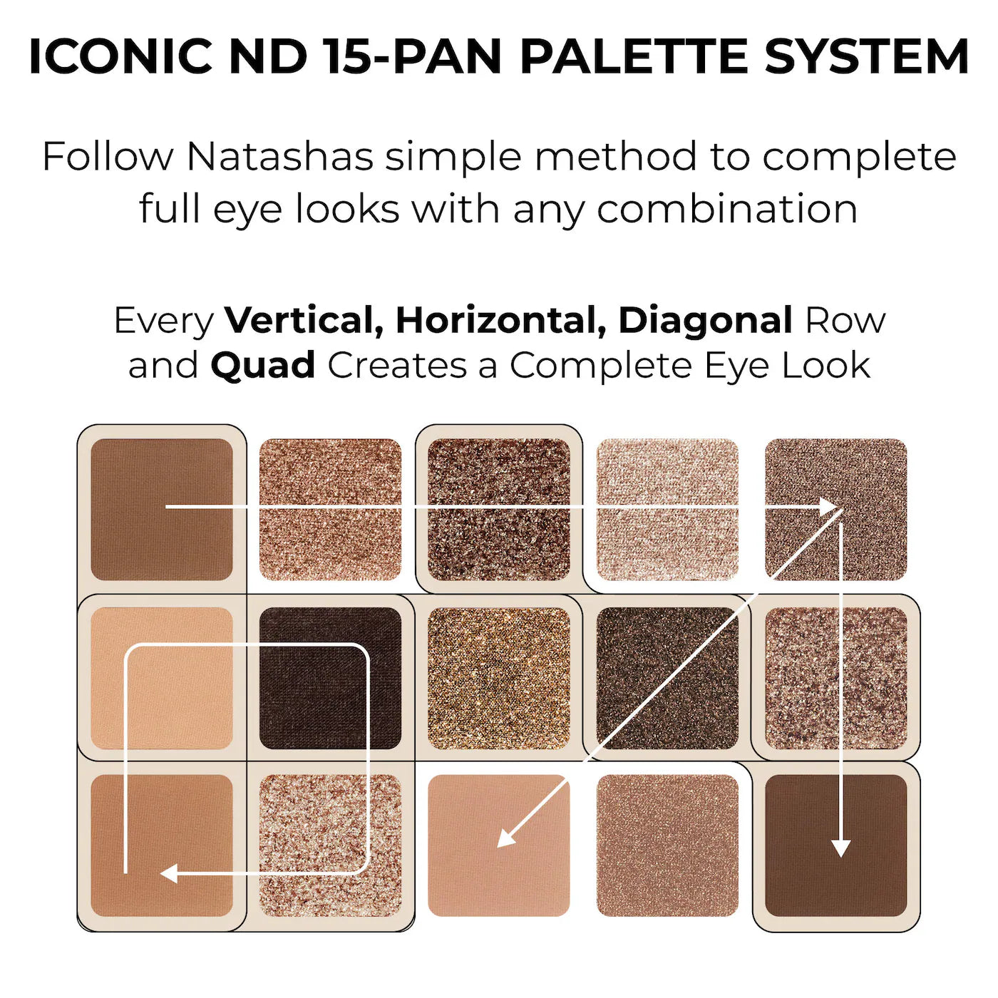 *PREORDEN: Tan Eyeshadow Palette - NATASHA DENONA / Paleta de sombras para ojos