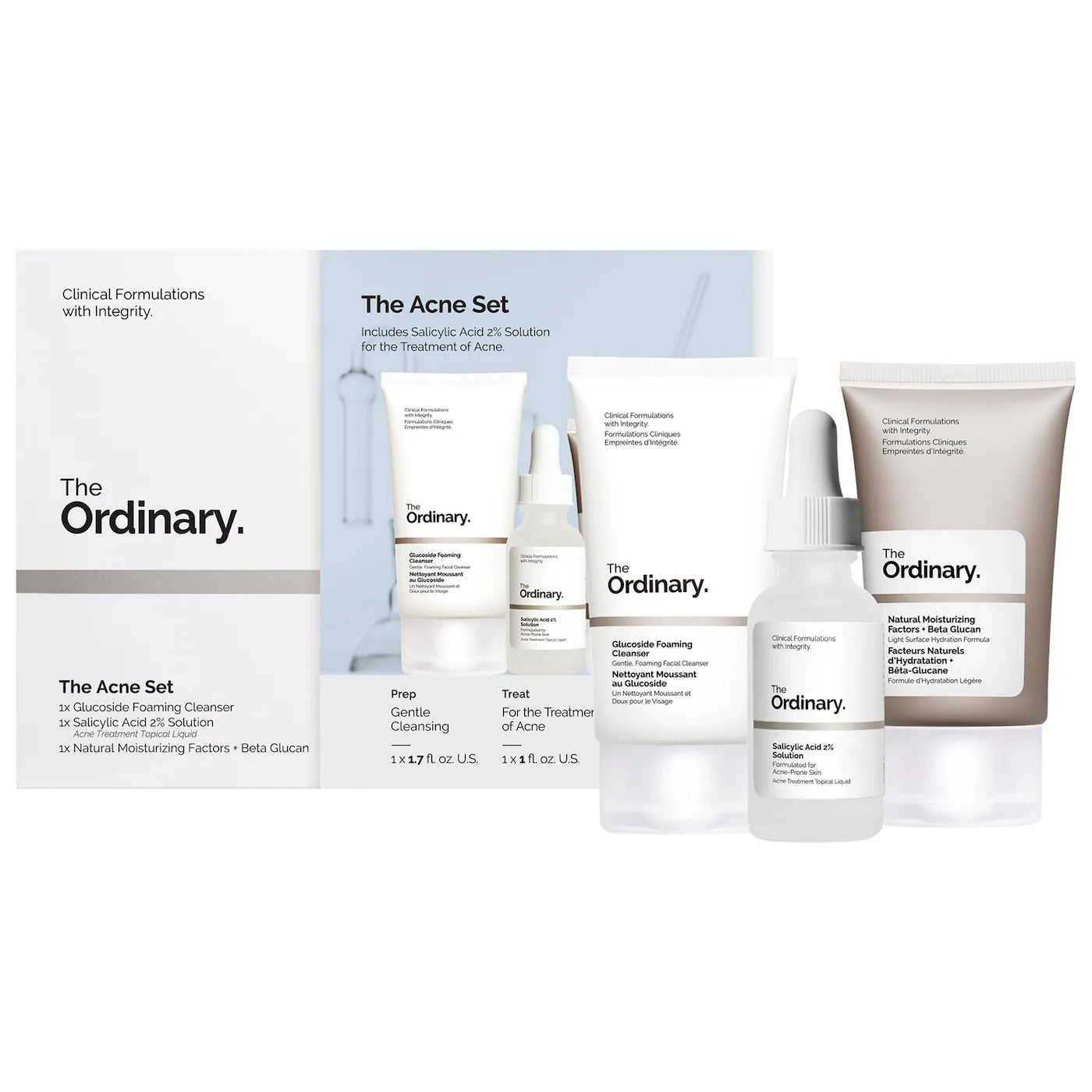 The Acne Set - The Ordinary / Set para piel con tendencia acné
