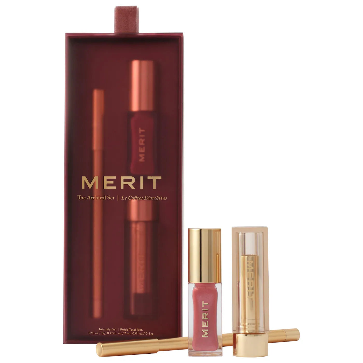 *PROXIMAMENTE: The Archival Lip Essentials Gift Set - Merit / Set 3 pzas labios