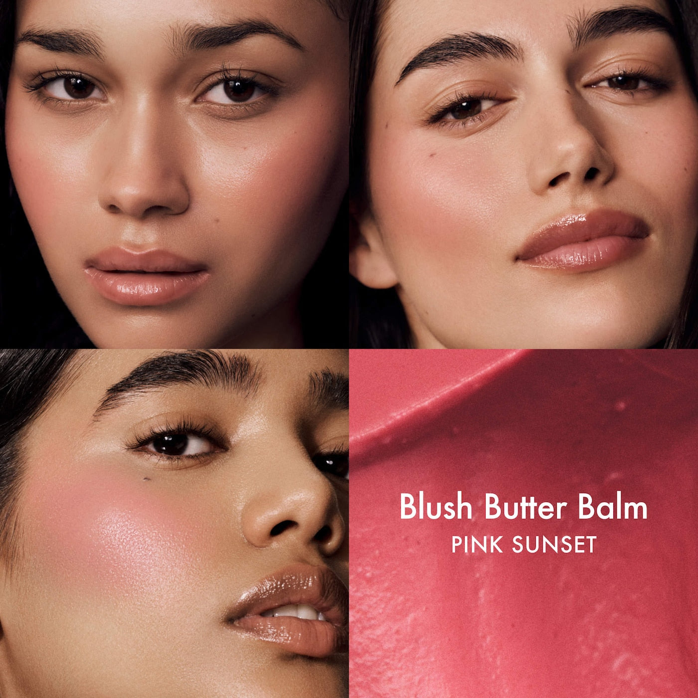 *PREORDEN: The Dewy Pink Set with mini Lip Butter Balm in Pink Sugar / Set 3 pzas labios, rostro y mejillas