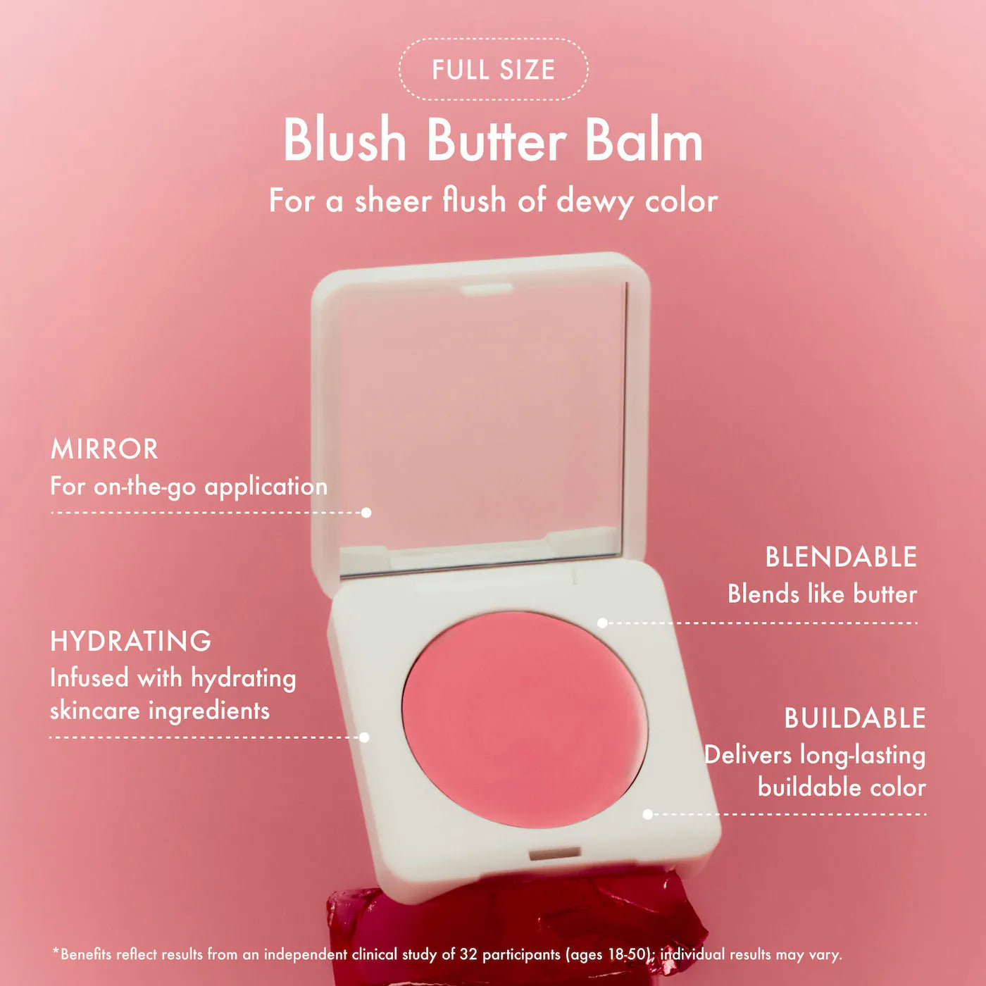 *PREORDEN: The Dewy Pink Set with mini Lip Butter Balm in Pink Sugar / Set 3 pzas labios, rostro y mejillas