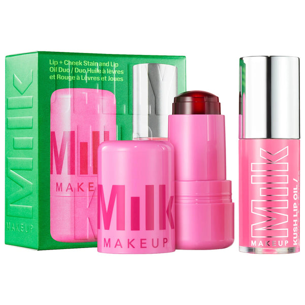 The Jelly Lip Kit: Lip + Cheek Stain & Lip Oil Duo - Milk Makeup / Set 2 pzas labios y mejillas