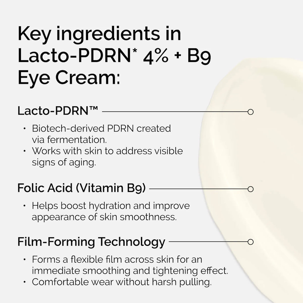 *PREORDEN: Lacto-PDRN* 4% + B9 Eye Cream - The Ordinary / Contorno de ojos reafirmante