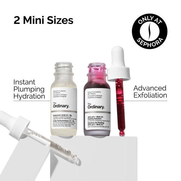 *PREORDEN: The Resurface & Hydrate Set with Hyaluronic Acid + AHA - The Ordinary / Set de exfoliante e hidratante