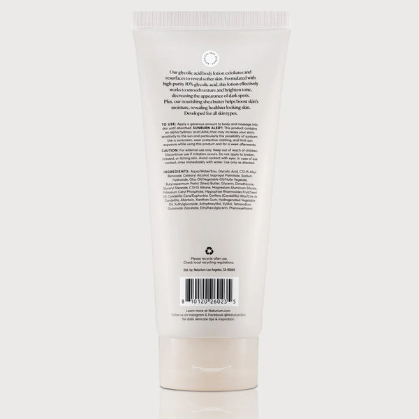 The Smoother Glycolic Acid Body Lotion - Naturium / Crema para cuepo exfoliante