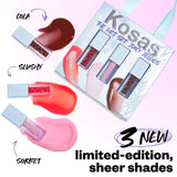 *PREORDEN: The Wet Set: Juicy Jellies Sheer Lip Oils - Kosas / Set 3 pzas aceites labial