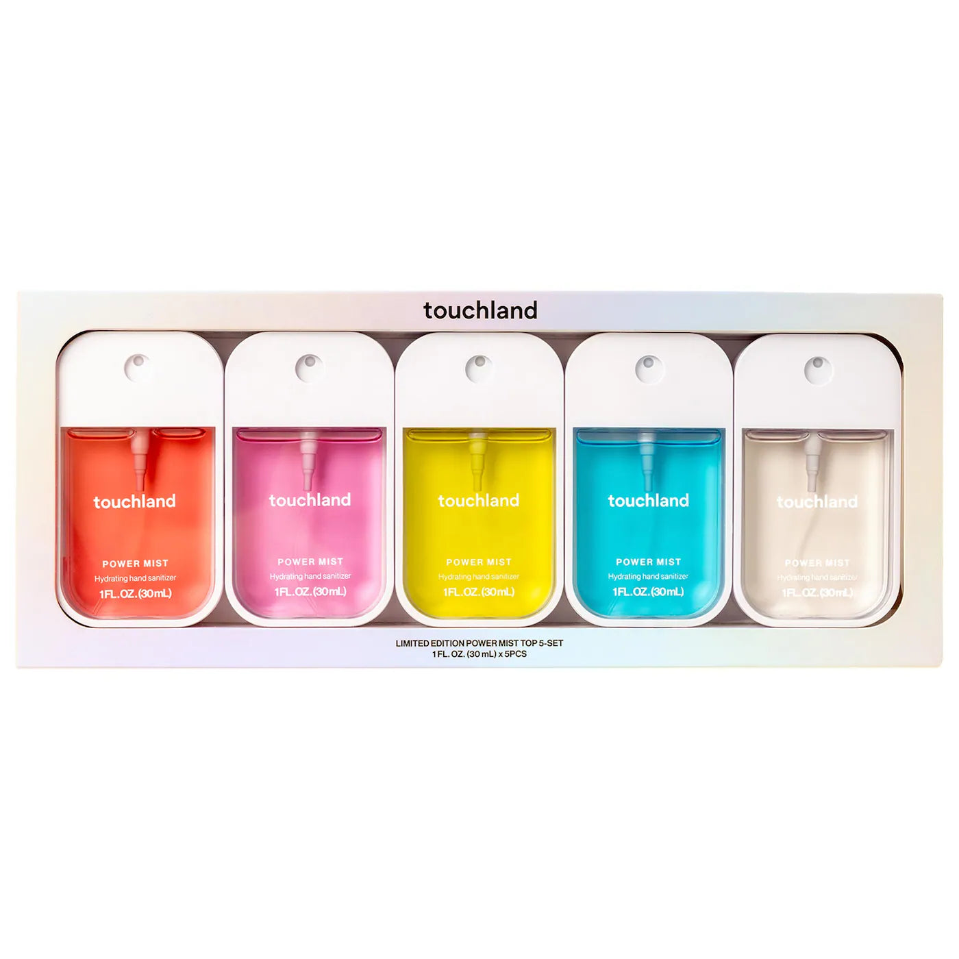 *PREORDEN: Limited Edition Power Mist Hydrating Hand Sanitizer Top 5 Set- Touchland / Set de sanitizantes