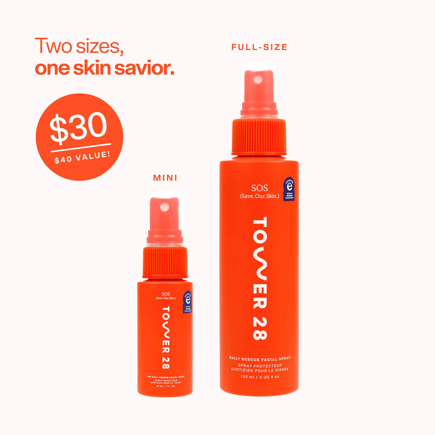 *PREORDEN: SOS Hypochlorous Acid Spray Duo Skincare Set - Tower 28 Beauty