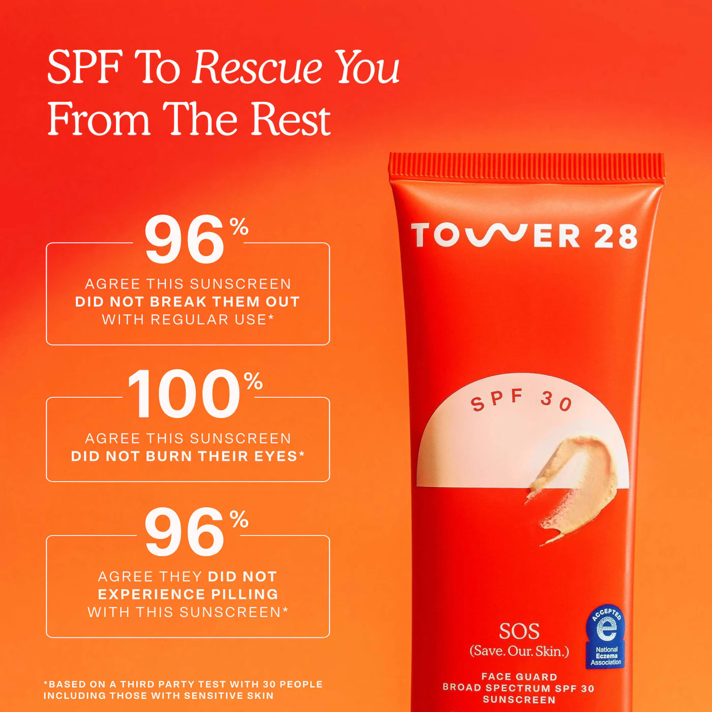 SOS FaceGuard SPF 30 Mineral Sunscreen 50mL - Tower 28 / Protector solar para piel sensible