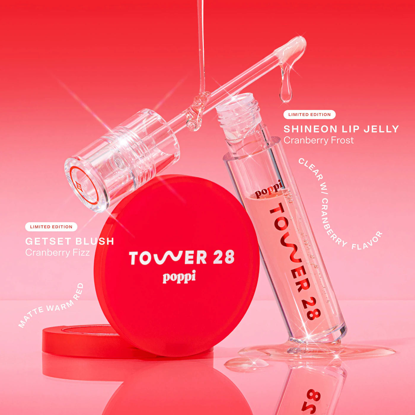 *PREORDEN: Tower 28 x poppi Fizz + Frost Holiday Duo - Tower 28 / Set 2 pzas labios y mejillas