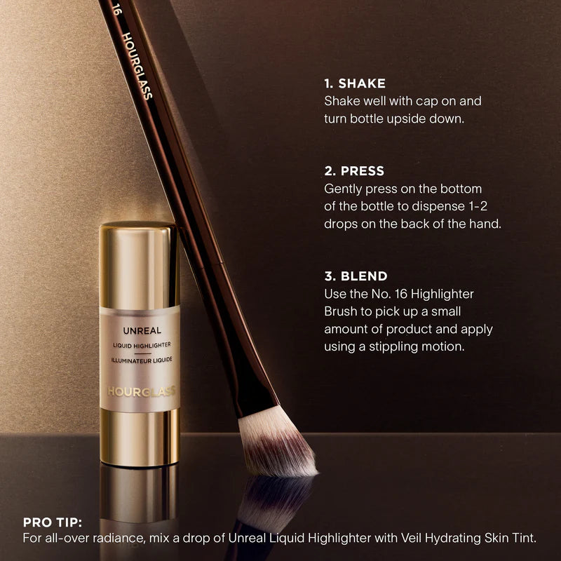 *PREORDEN: Unreal Radiant Glow Liquid Highlighter- Hourglass / Iluminador liquido