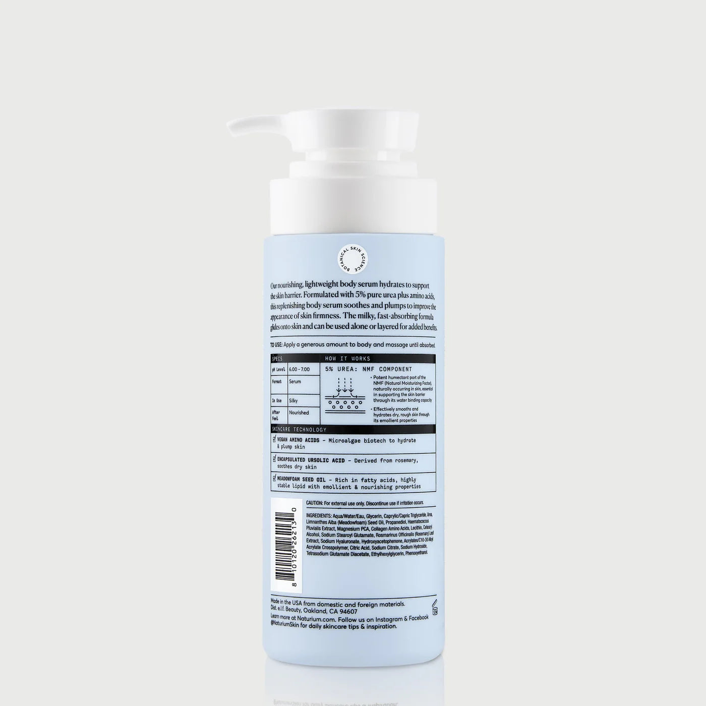 Urea 5% Body Serum - Naturium / Suero corporal hidratante