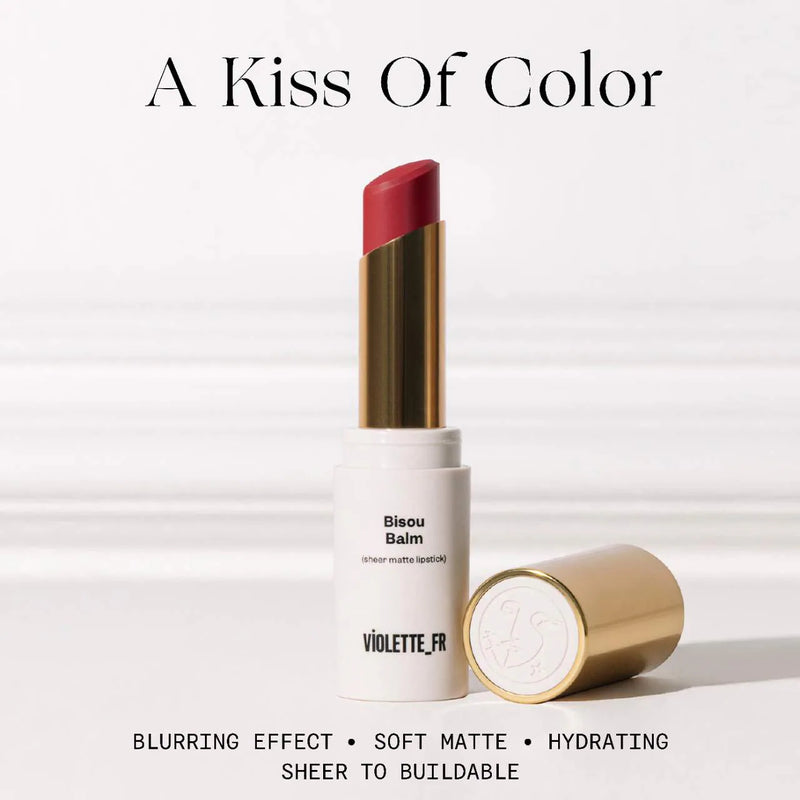 *PREORDEN: Bisou Balm Sheer Matte Lipstick - VIOLETTE_FR  / Bálsamo hidratante