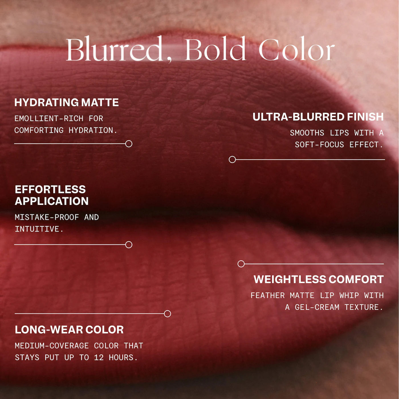 *PREORDEN: PLUME LIP Moisturizing Feather Matte Lip Whip - VIOLETTE_FR  / Labial mate líquido
