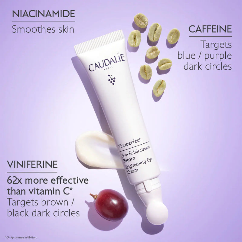 *PREORDEN: Vinoperfect Dark Circle Brightening Eye Cream with Niacinamide - Caudalie / Crema iluminadora de ojos para ojeras