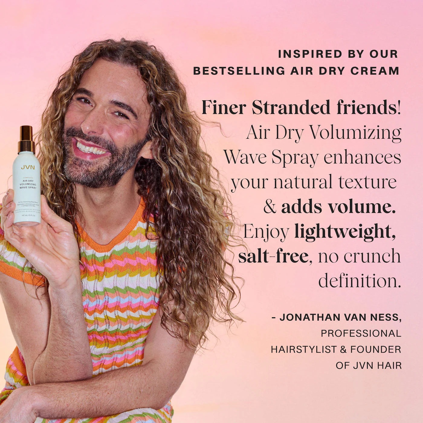 *PREORDEN: Complete Air Dry Volumizing Wave Spray - JVN / Spray para ondas