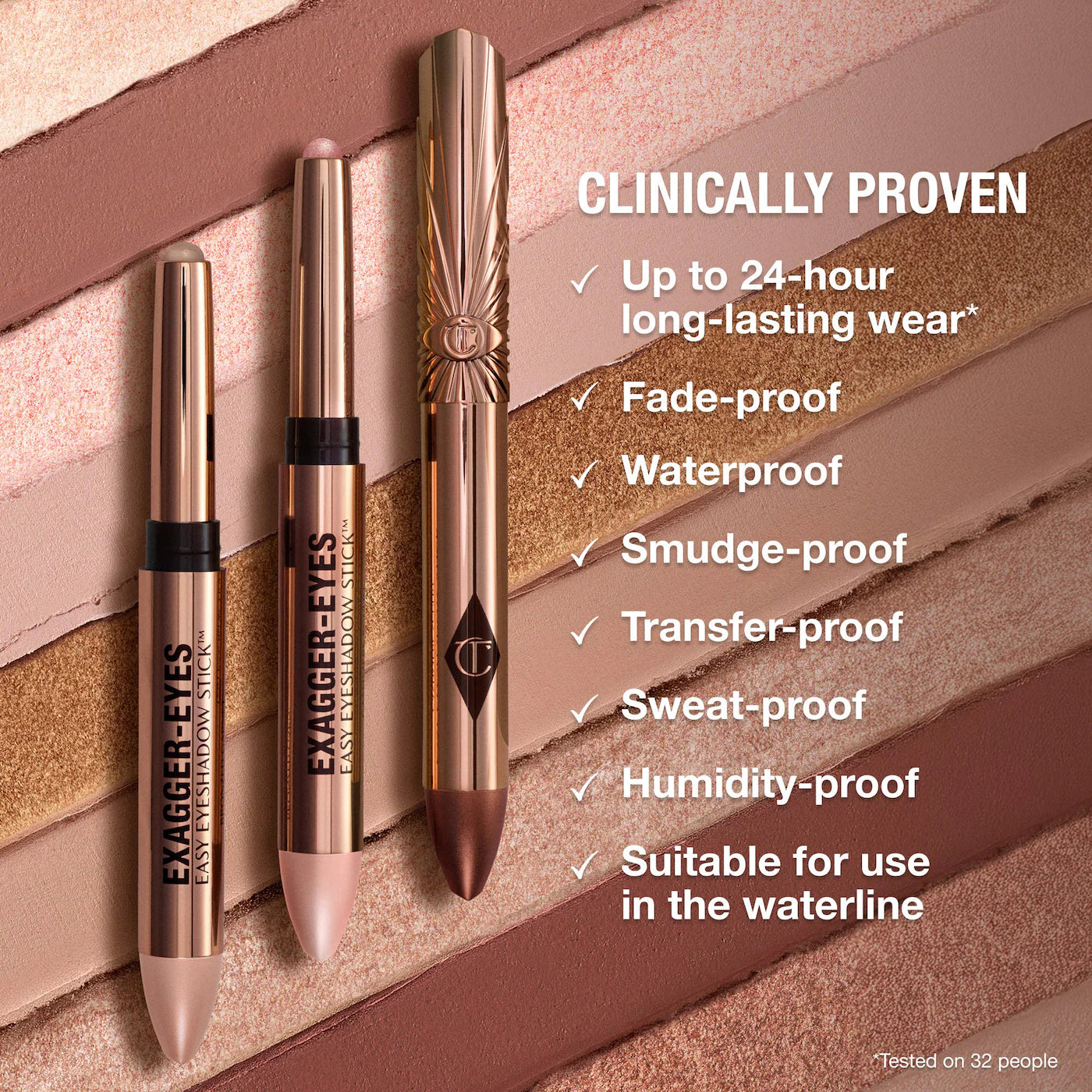 *PREORDEN: Exagger-Eyes Waterproof Eyeshadow Stick - Charlotte Tilbury / Sombra de ojos en barra