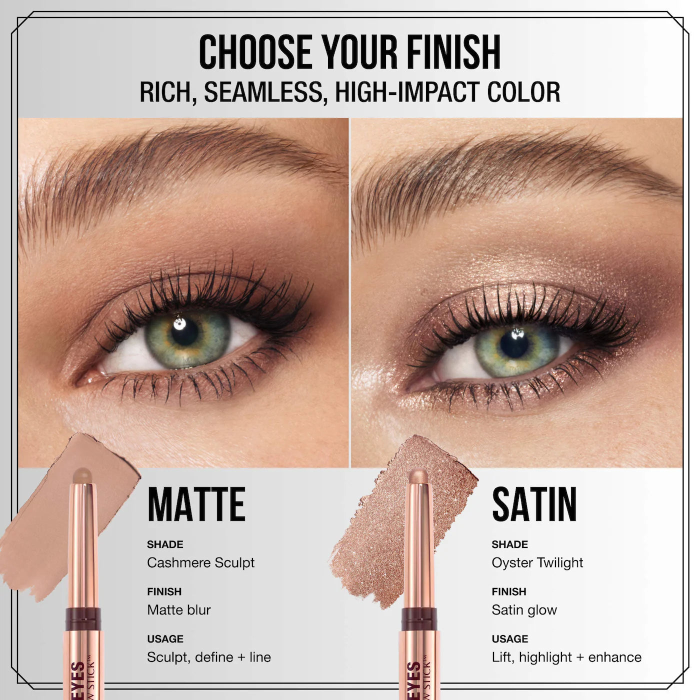 *PREORDEN: Exagger-Eyes Waterproof Eyeshadow Stick - Charlotte Tilbury / Sombra de ojos en barra