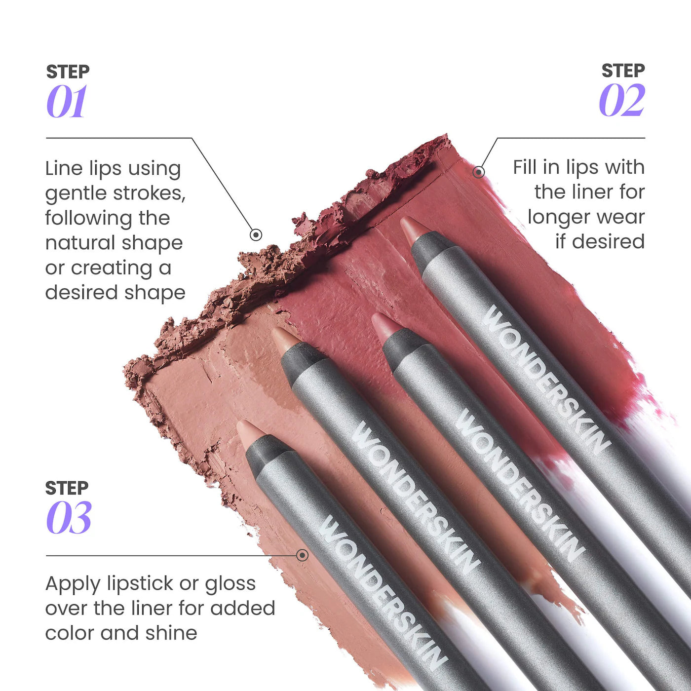 *PREORDEN: 360 Contour Long-wearing Transfer-proof Lip Liner - Wonderskin / Delineador de labios de larga duraciòn