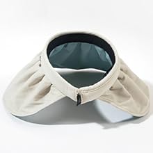 Visor Roll-up Headband UV Protection UPF50+ Sun Hat / Visera de ala grande, protección UV