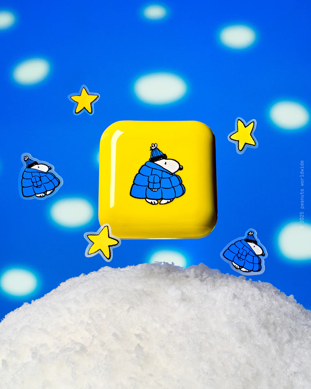 *PREORDEN:big blue snoopy - Starface / Parches para granitos 32ct + Case con espejo
