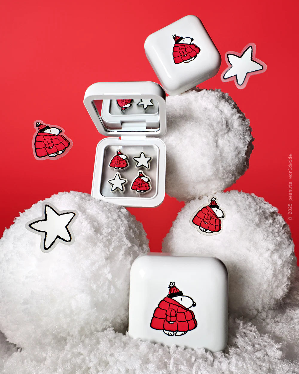*PREORDEN: big red snoopy - Starface / Parches para granitos 32ct + Case con espejo