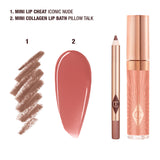 *PREORDEN: Mini Glossy Pink Lip Gloss + Lip Liner Set - Charlotte Tilbury / Set de labios gloss + lapiz