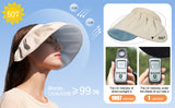 Visor Roll-up Headband UV Protection UPF50+ Sun Hat / Visera de ala grande, protección UV