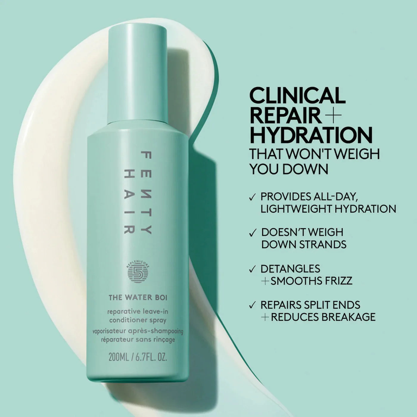 *PREORDEN: The Water Boi Reparative Leave-In Conditioner - Fenty Beauty by Rihanna / Acondicionador en spray