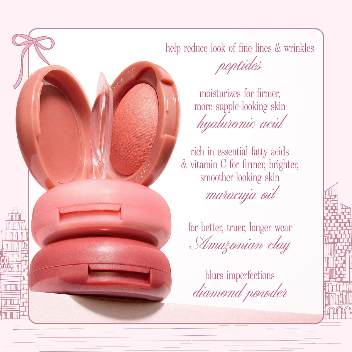 *PREORDEN: xoxo blush & glow macaron set - tarte / Set de tres mini rubores