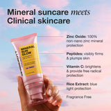 Mineral Sun Glow Broad Spectrum SPF 43 PA +++ with Peptides and Vitamin C -  iNNBEAUTY PROJECT / Protector solar mineral en gel-crema