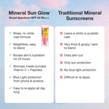 Mineral Sun Glow Broad Spectrum SPF 43 PA +++ with Peptides and Vitamin C -  iNNBEAUTY PROJECT / Protector solar mineral en gel-crema