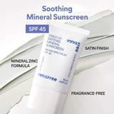 *PREORDEN: Daily UV Defense Mineral Sunscreen Broad Spectrum SPF 45 - innisfree / Protector solar mineral calma, protege y neutraliza rojeces