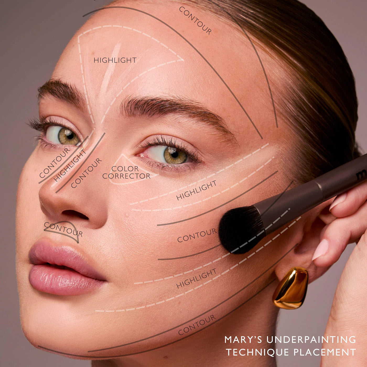 *PREORDEN: Underpainting Face Highlight & Contour Palette - m.ph by Mary Phillips / Paleta para corregir, iluminar y contornear