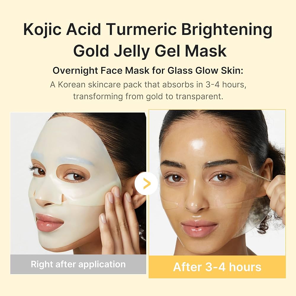 Kojic Acid Turmeric Gold Jelly Gel Mask - Medicube / Mascarilla para piel radiante