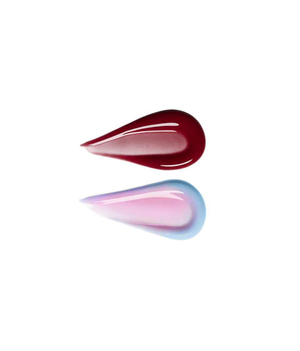 Mini essential drip glossy balm duo - r.e.m. beauty / Set 2 pzas brillo con color y acido hialurónico